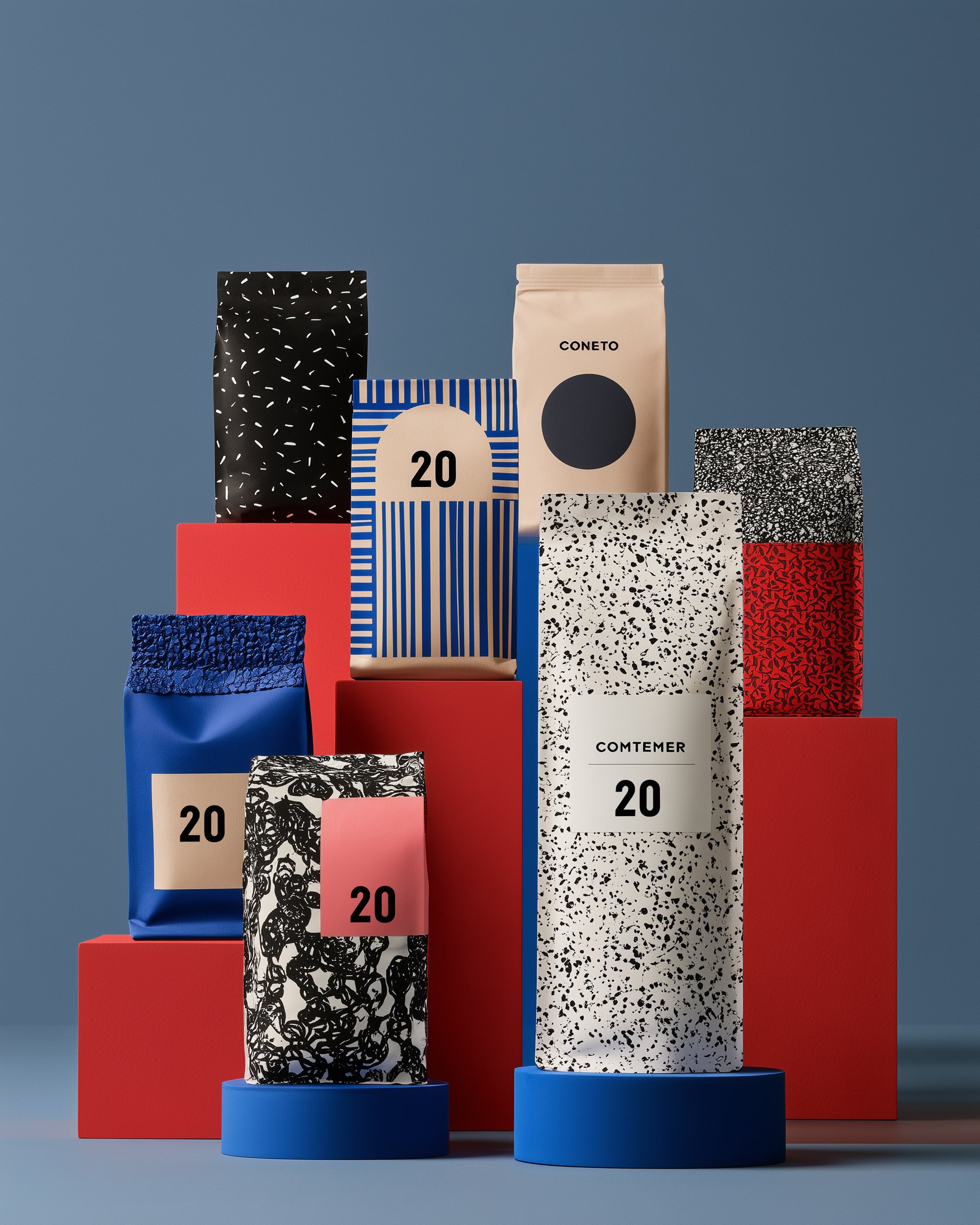 Grão 20 Coffee Identity, Silver Award, 2026 ISARCH Graphic Award – Professional