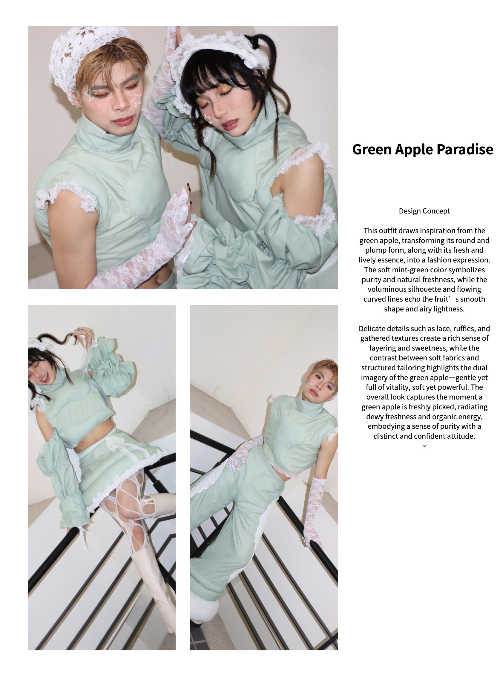 Green Apple paradise, Winner, 2026 ISARCH Fashion Award – Student
