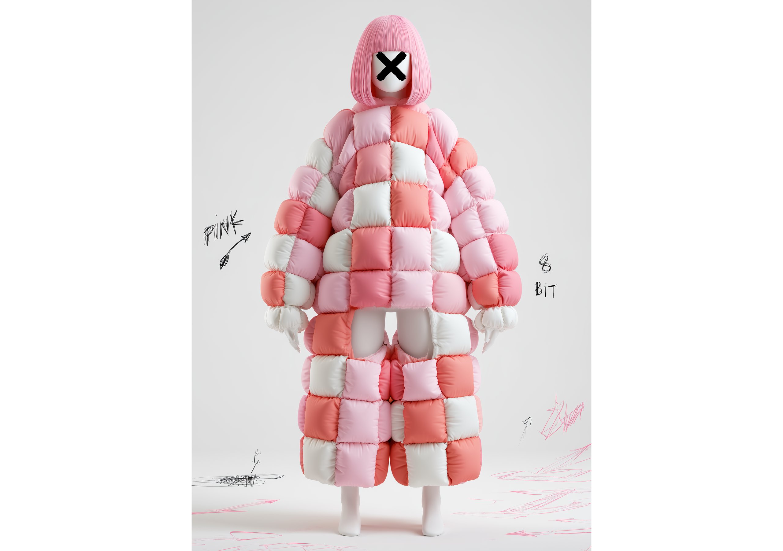 PiXEL PUFF 8-bit, Gold Award, 2026 ISARCH Fashion Award – Student
